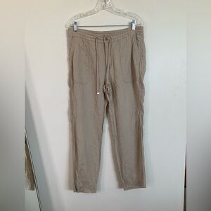 Lauren Ralph Lauren Women’s Linen tan straight leg size 8